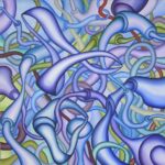 P002 Biomorphic Vein Flow Painting