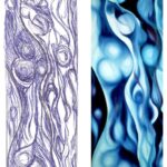 P008 Sometimes I Dream In Blue sketch and painting