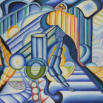 P020 City Escape painting