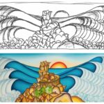 P024 Sea sketch and painting