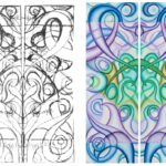 P029 Double Vision, Mirror Image sketch and painting