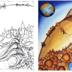 P031 Forces Of Change sketch and painting