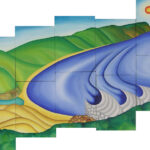 P037 Memory Jigsaw 1 - Burwood Beach painting