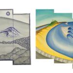 P040 Memory Jigsaw 4 - Nobby's Beach sketch and painting