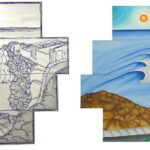 P041 Memory Jigsaw 5 - Flat Rock sketch and painting