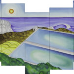 P042 Memory Jigsaw 6 - Merewether Baths painting