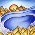 P052 Wave And Particle painting